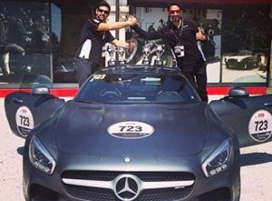 Il pilota Gustavo Sandrucci alla Mille Miglia