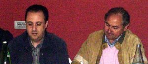 Il presidente Confimprese Italia di Viterbo, Gianfranco Piazzolla e il segretario generale Giancarlo Bandini