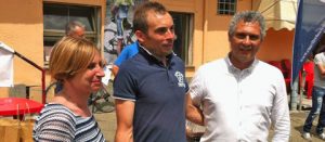 Sergio Ceccarelli, al-centro, premiato da Angelo Pieri e Maria Grazia Delle Monache