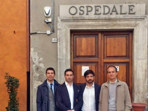 Orte - Il sopralluogo di Daniele Sabatini (CI) al centro salute