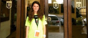 Silvia Stavagna all'ingresso di Coverciano