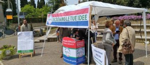 Bassano Romano - Lo stand della lista Bassano insieme