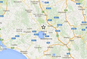 Terremoto - Una scossa ha avuto il suo epicentro nel comune di Bolsena