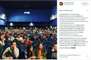 Montefiascone - La proiezione del cortometraggio "Un bacio"