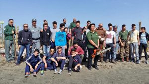 La classe 1 A dell’istituto Agrario Cardarelli di Tarquinia