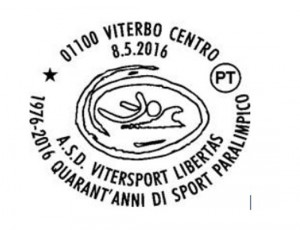 Annullo postale per i 40 anni della Vitersport libertas 