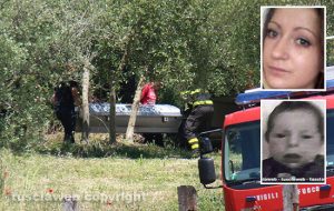 Montefiascone - Madre e figlio morti - Il recupero dei corpi