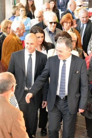 Viterbo - L'inaugurazione del Festival del volontariato - Il sottosegretario Luigi Bobba con Marco Ciorba