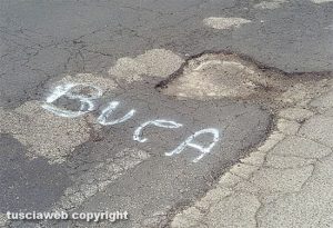 Vetralla - Località Botte - Buche segnalate