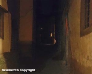 Viterbo - Via Cacciamele senza illuminazione