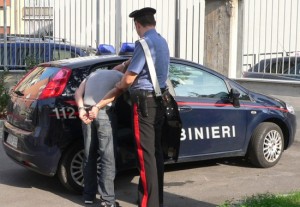 Un arresto dei carabinieri