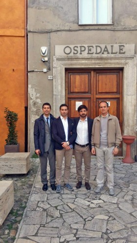 Orte - Il sopralluogo di Daniele Sabatini (CI) al centro salute 