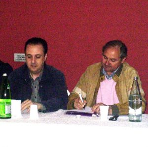 Il presidente Confimprese Italia di Viterbo, Gianfranco Piazzolla e il segretario generale Giancarlo Bandini