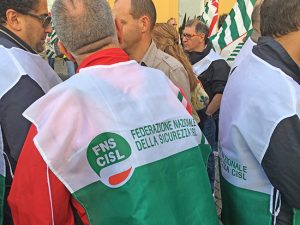 La manifestazione Fns Cisl