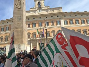 La manifestazione Fns Cisl