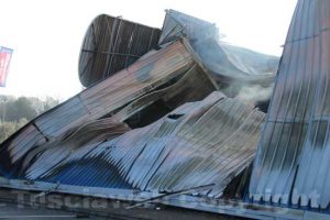 L'incendio a Mondo Convenienza nel 2011