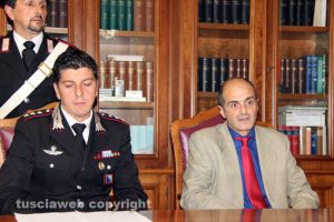 Il capitano Giovanni Martufi e il pm Stefano D'Arma