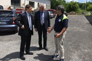 Acquapendente - Alessandro Mazzoli alla centrale operativa della protezione civile