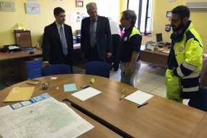 Acquapendente - Alessandro Mazzoli alla centrale operativa della protezione civile