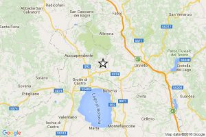 Terremoto nell'area del lago di Bolsena