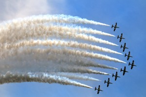 Gara costruzioni aeronautiche - Le frecce tricolore