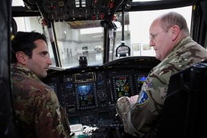 Delegazione del comando Nato in visita all'Aves