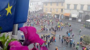 Acquapendente - La partenza della Francigena marathon