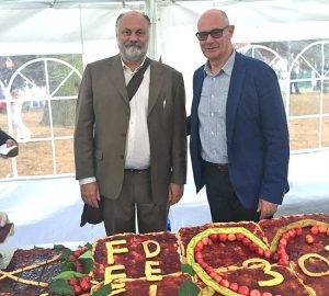Riccardo Valentini e Mauro Mazzola alla Festa delle ciliegie di Celleno