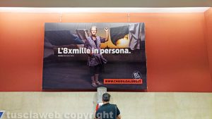 Torino - I manifesti con Gabriella alla stazione di Porta Nuova