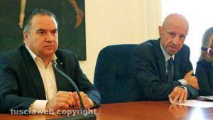 Luca Tomassini col rettore Alessandro Ruggieri