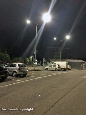 Viterbo - Il parcheggio in via Sebastiano del Piombo