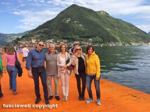 La Floating piers sul lago d'Iseo