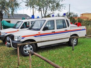 Tarquinia - Alcuni mezzi della Protezione civile