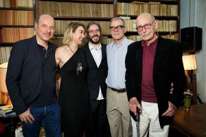 Roma - I cinque finalisti del premio Strega: Edoardo Albinati, Eraldo Affinati, Vittorio Sermonti, Giordano Meacci ed Elena Stancanelli