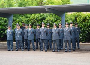 La cerimonia della guardia di finanza 