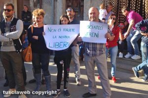 Protesta a Civitella Cesi