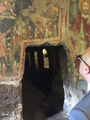 Sutri - La visita del sottosegretario ai beni culturali e al turismo, Antimo Cesaro