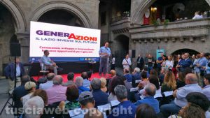Viterbo - Caffeina - Il presidente della Regione Zingaretti con il vice Smeriglio