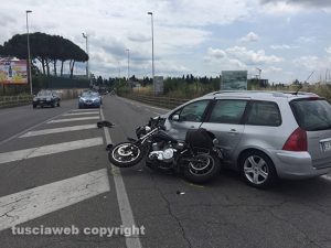 L'incidente all'uscita della superstrada