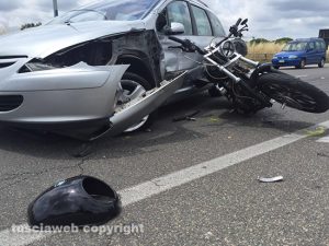L'incidente all'uscita della superstrada