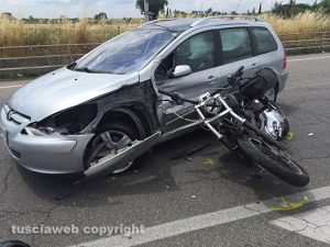 L'incidente all'uscita della superstrada
