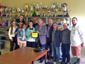 Defibrillatore al Tuscania volley