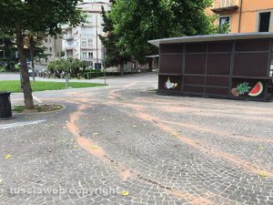 Viterbo - Il centro "striato" di rosso