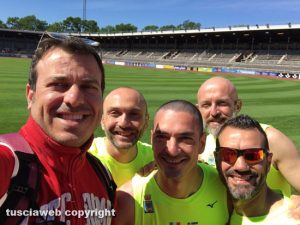 Vittorio Bonini, Massimo Rondini, Marco e Andrea Laurenti a Stoccolma