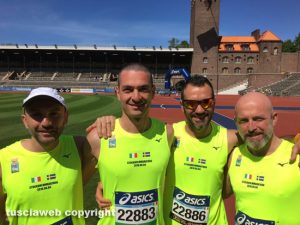 Vittorio Bonini, Massimo Rondini, Marco e Andrea Laurenti a Stoccolma