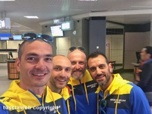 Vittorio Bonini, Massimo Rondini, Marco e Andrea Laurenti a Stoccolma