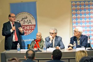 Roma - Un incontro della lista Più Roma – Democratici e popolari