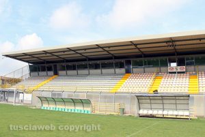 Sport - Calcio - Viterbese - II lavori allo stadio Enrico Rocchi