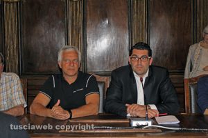 Il presidente del Sodalizio Mecarini e l'assessore Barelli