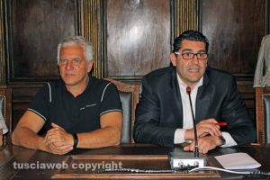 Il presidente del Sodalizio Mecarini e l'assessore Barelli